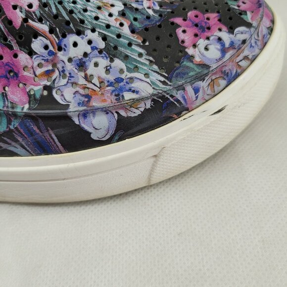 Crocs Shoes Women's 9 Black Floral 204623 Citilane Roka Slip On Perforated - Picture 5 of 16